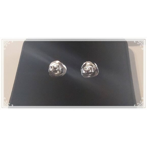 CERTIFIED Genuine Moissanite Diamond 2Ct. Round & Channel Wrap Stud Earrings - Picture 4 of 8